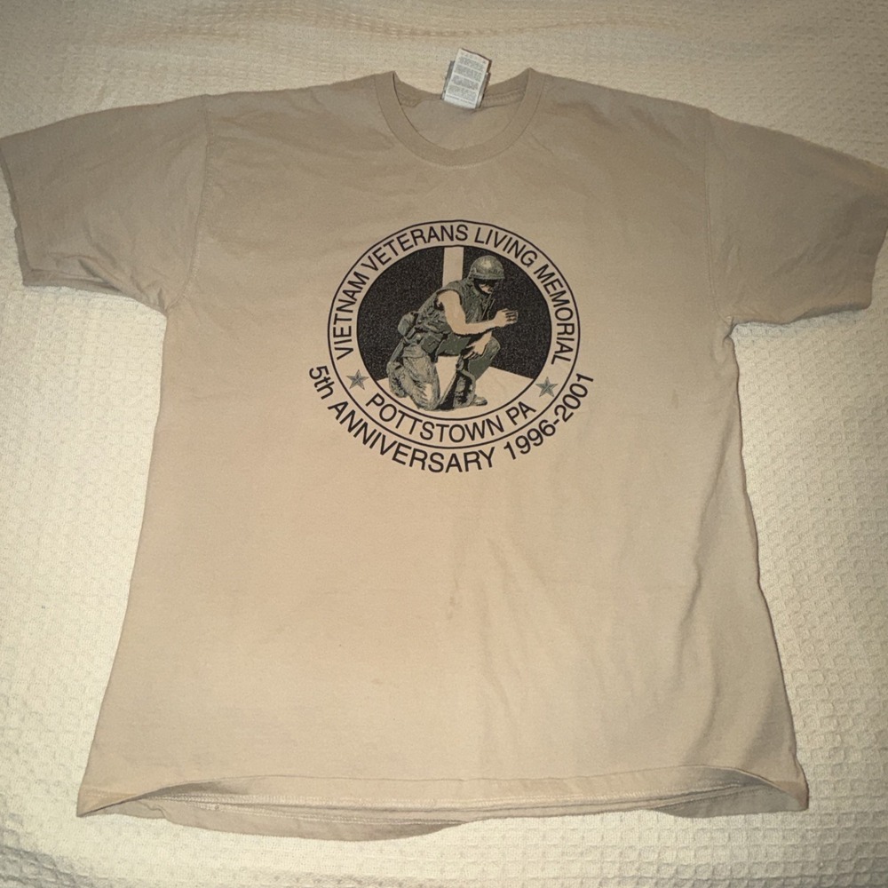 Vintage Vietnam Veterans Living Memorial T-Shirt 1996–2001 Jerzees‎ Large USA